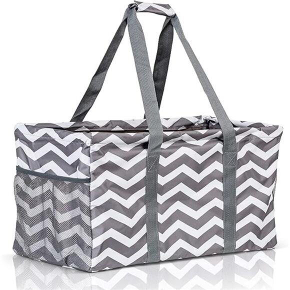 Extra Large Utility Tote Bag - Oversized Collapsible Reusable Wire Frame - Picture 7 of 7